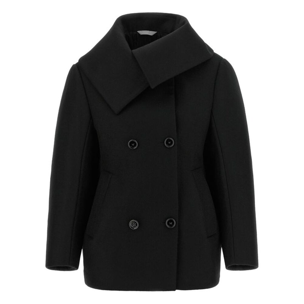 Balenciaga Women Asymmetrical Neck Caban